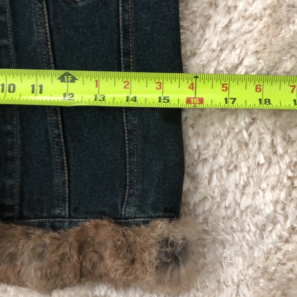 Adorable Fur & Denim Vest💗 - Picture 4 of 9